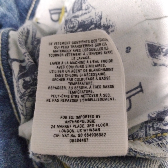 Anthropologie Pilcro Flare Denim Jeans Size 28 - Picture 14 of 14